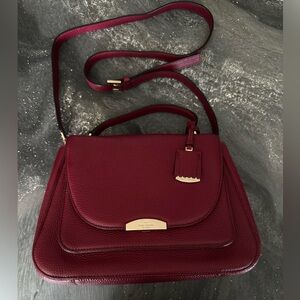 Kate Spade Wine Leather Purse/Crossbody Bag
